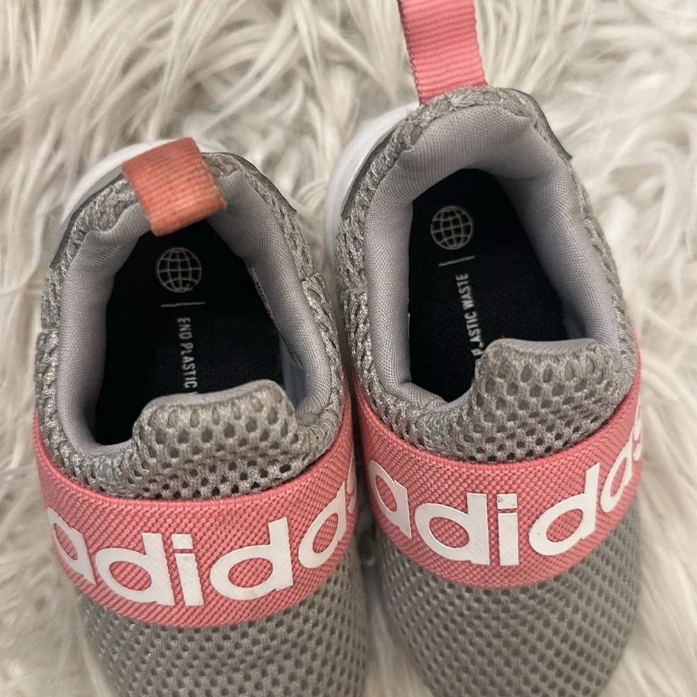 Adidas Lite Racer Adapt 4.0 Shoes Pink Gray Toddler Size 6